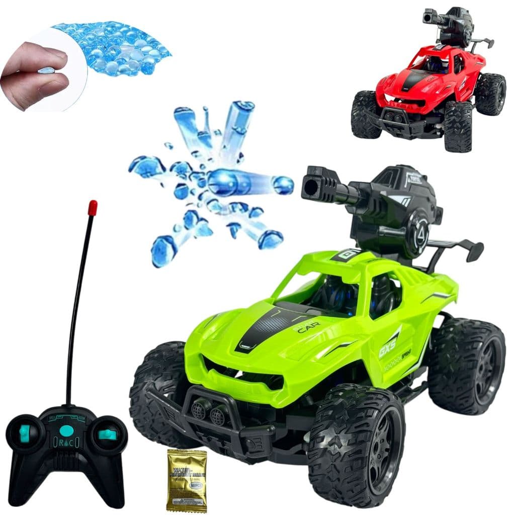Carrinho De Controle Remoto Atirador De Bolinhas De Gel De Alta Velocidade