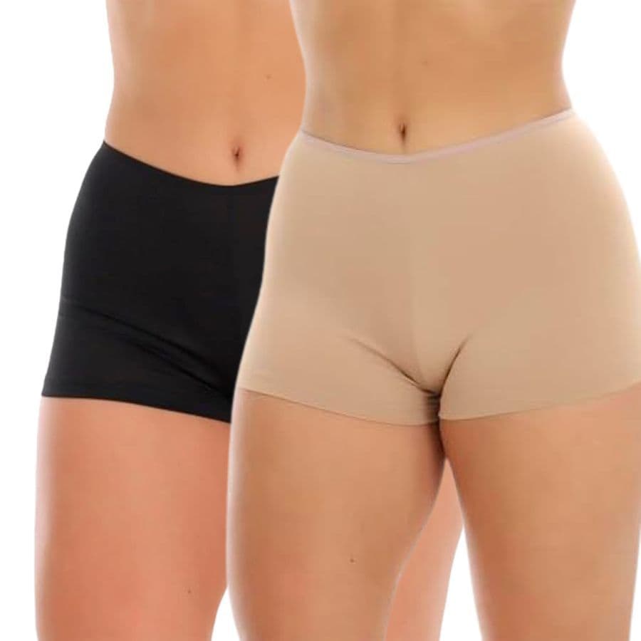 KIT 2 Short Shortinho Curto Íntimo Anágua Liso Para Vestir Por Baixo De Vestido Roupa Segunda Pele