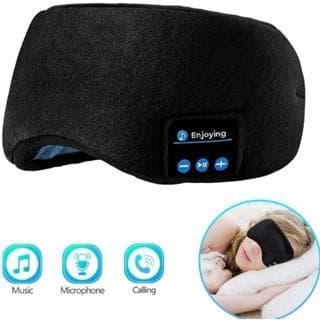 Máscara para os olhos, máscara de dormir, fones de ouvido confortáveis