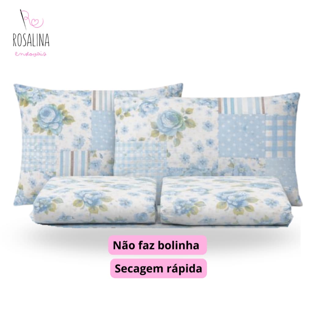 Kit Jogo de Lençol Queen 4 Peças Microfibra - Estampas Sortidas