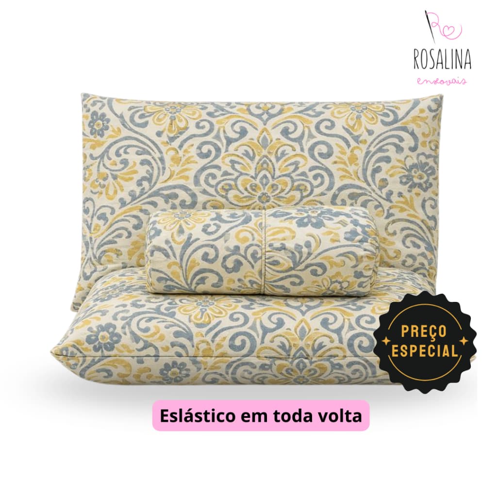 Kit Jogo de Lençol Queen 3 Peças Microfibra Não faz bolinha, Não Amassa - ESTAMPAS SORTIDAS