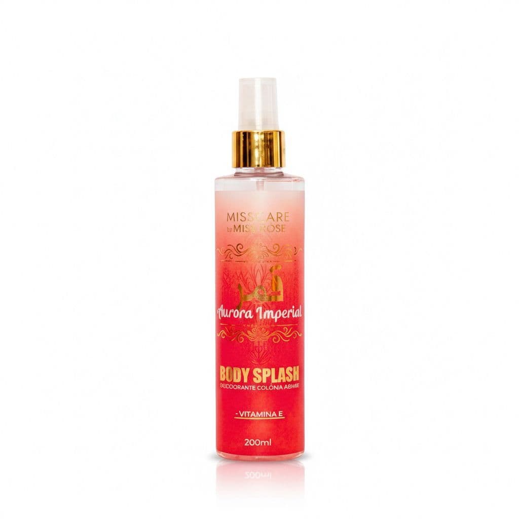 Body Splash Aurora Imperial Miss Rôse 200ml | Colônia Árabe Feminina | Perfumação Intensa