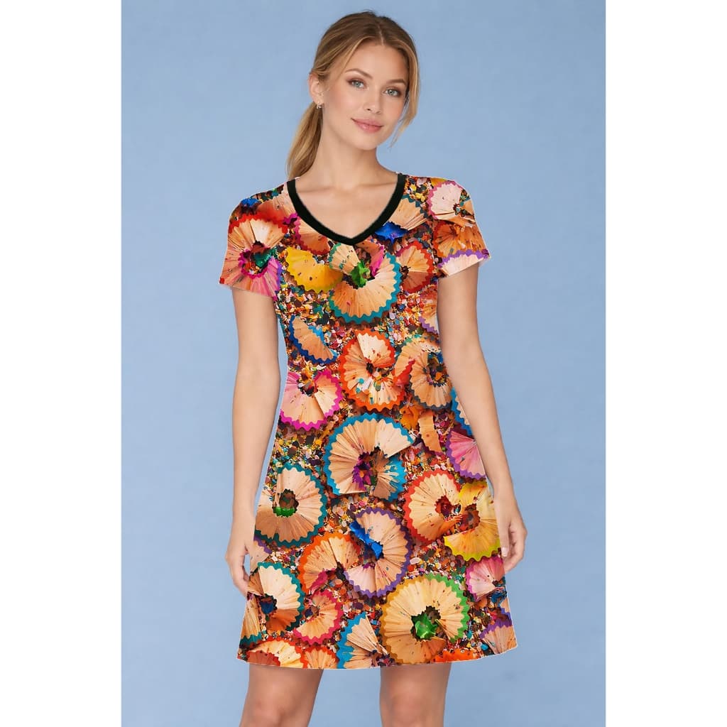 Vestido Casca Lápis Divertido Malha
