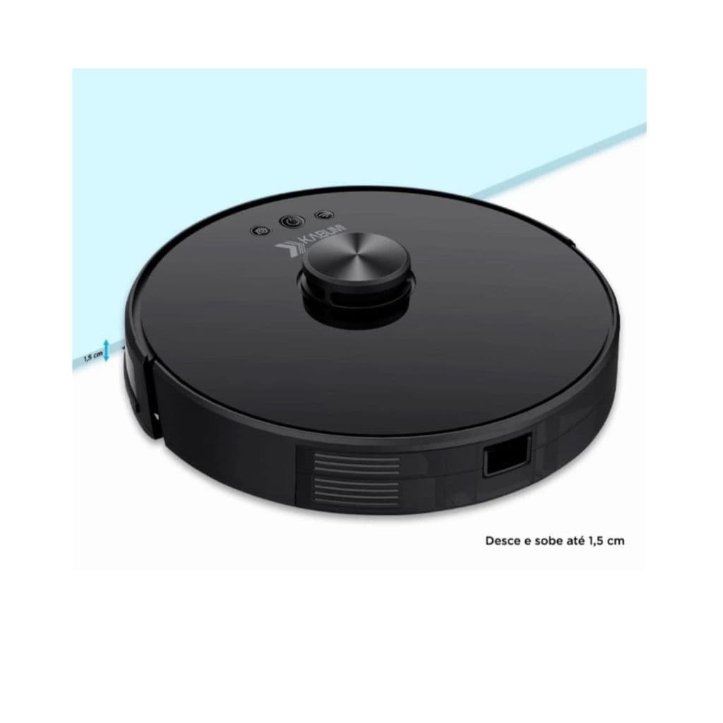 Robô Aspirador e Passa Pano KaBuM! Smart 700 - 5 Modos de Limpeza, Mapeamento a Laser, OPEN BOX