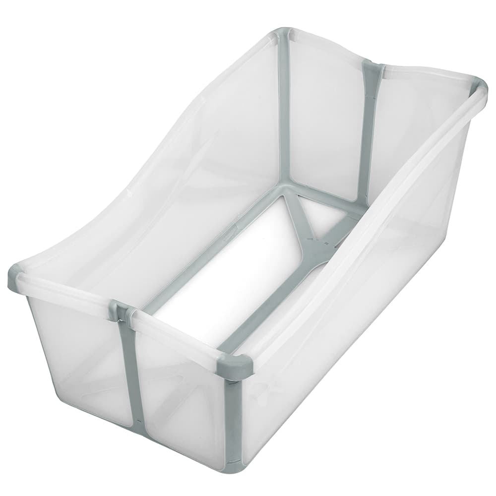 Banheira Buba Dobrável Cinza Para Bebe Ideal para Viagem e Pequenos Espaços
