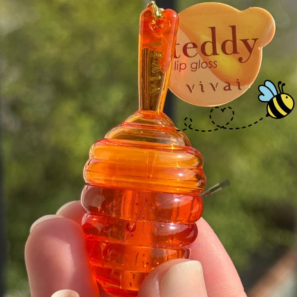 Lip Gloss Teddy Vivai 6ml com Brilho Intenso para Lábios Gloss Mel