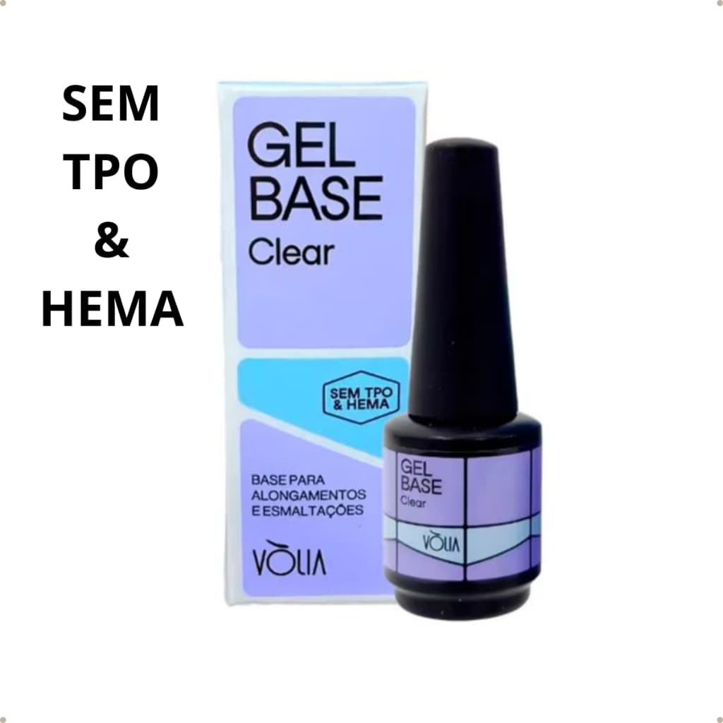 Gel Base Clear Vólia Autonivelante 9G Original Sem TPO