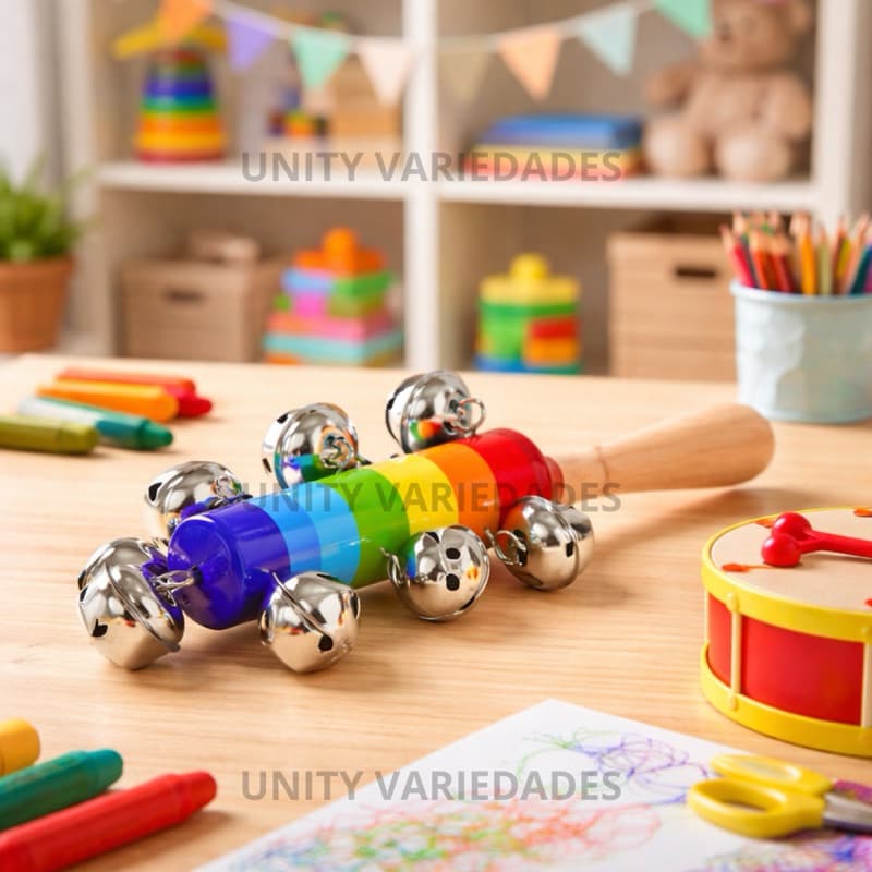 Brinquedo Bebe Chocalho Infantil Ecológico Madeira Brinquedos Musicais Presente  Bebê Menina Menino