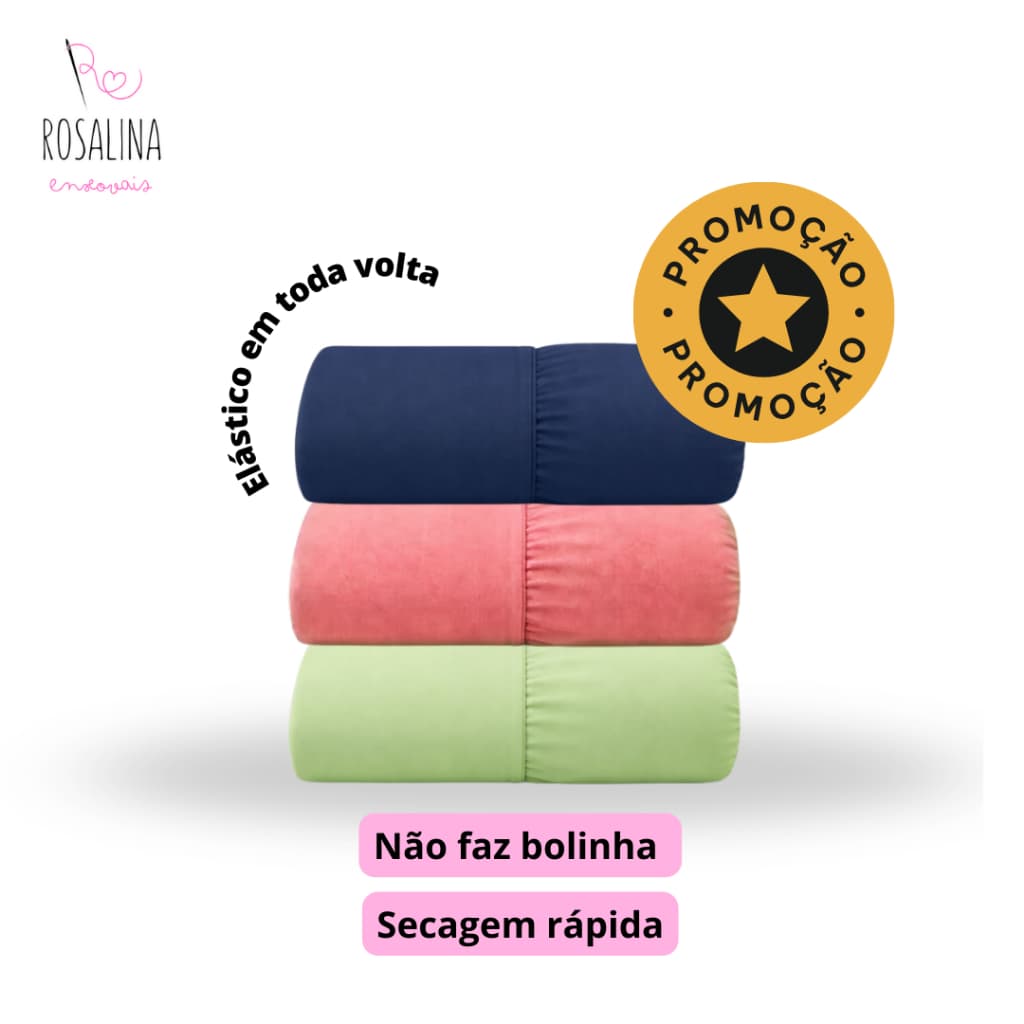 Lençol Casal Avulso Microfibra 100% Poliéster com elástico