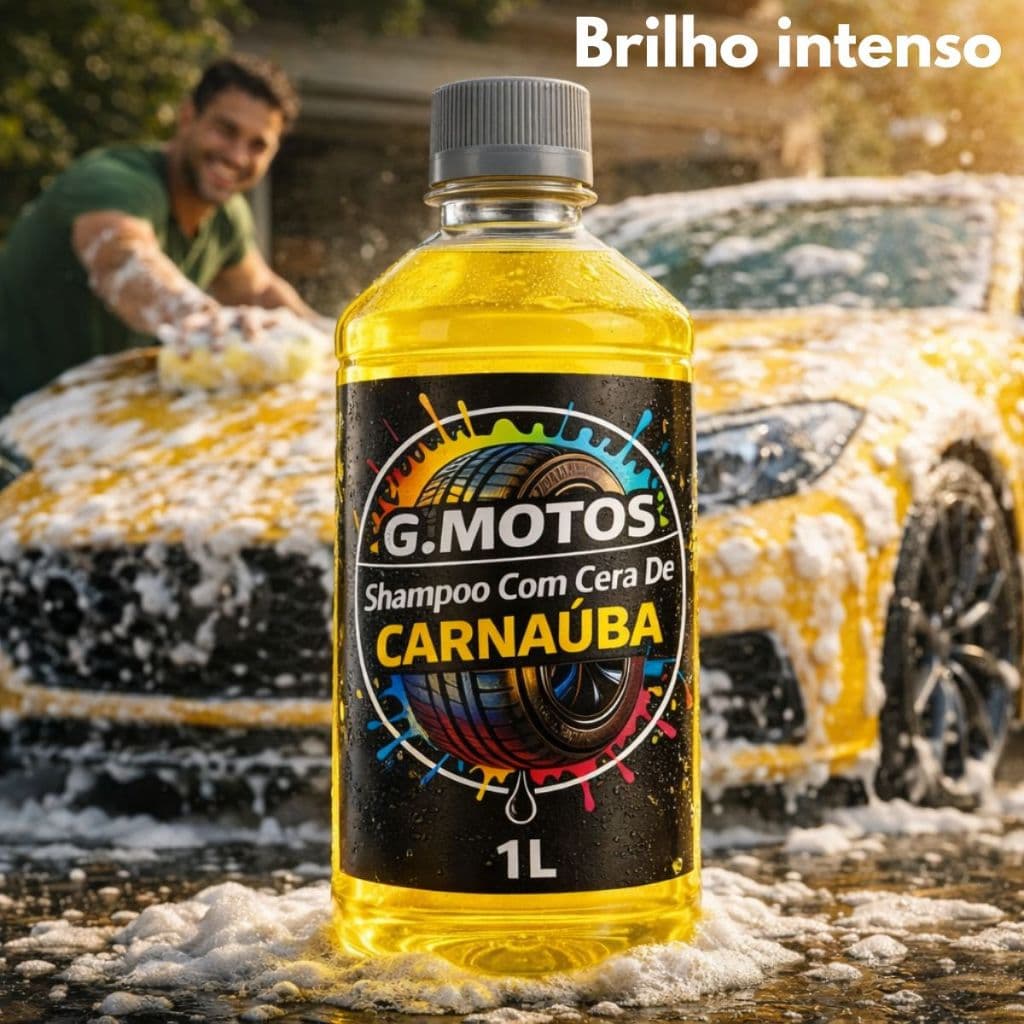 Shampoo Com Cera De Carnaúba 1 Litro Automotivo + Brilho