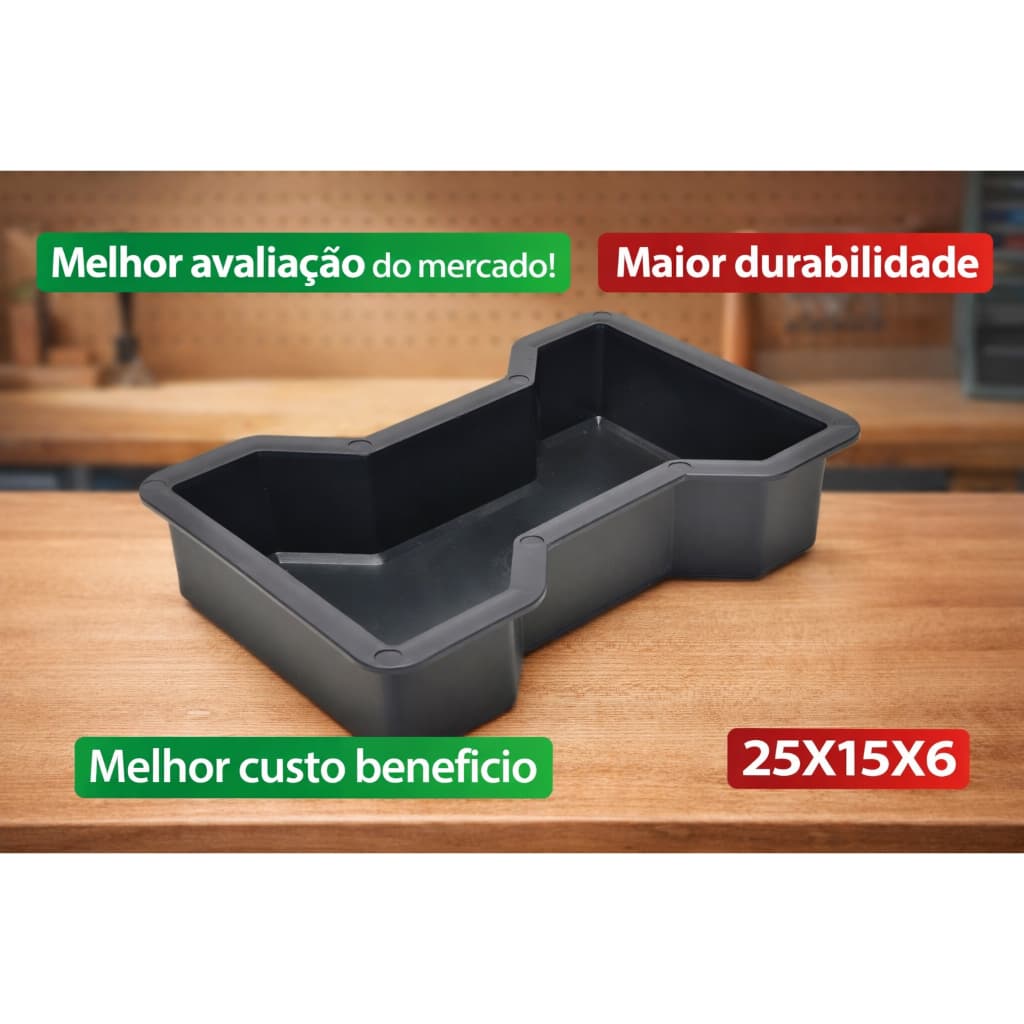 60 Formas Piso Jardim Bloquete Ossinho Gravatinha 25x15x6