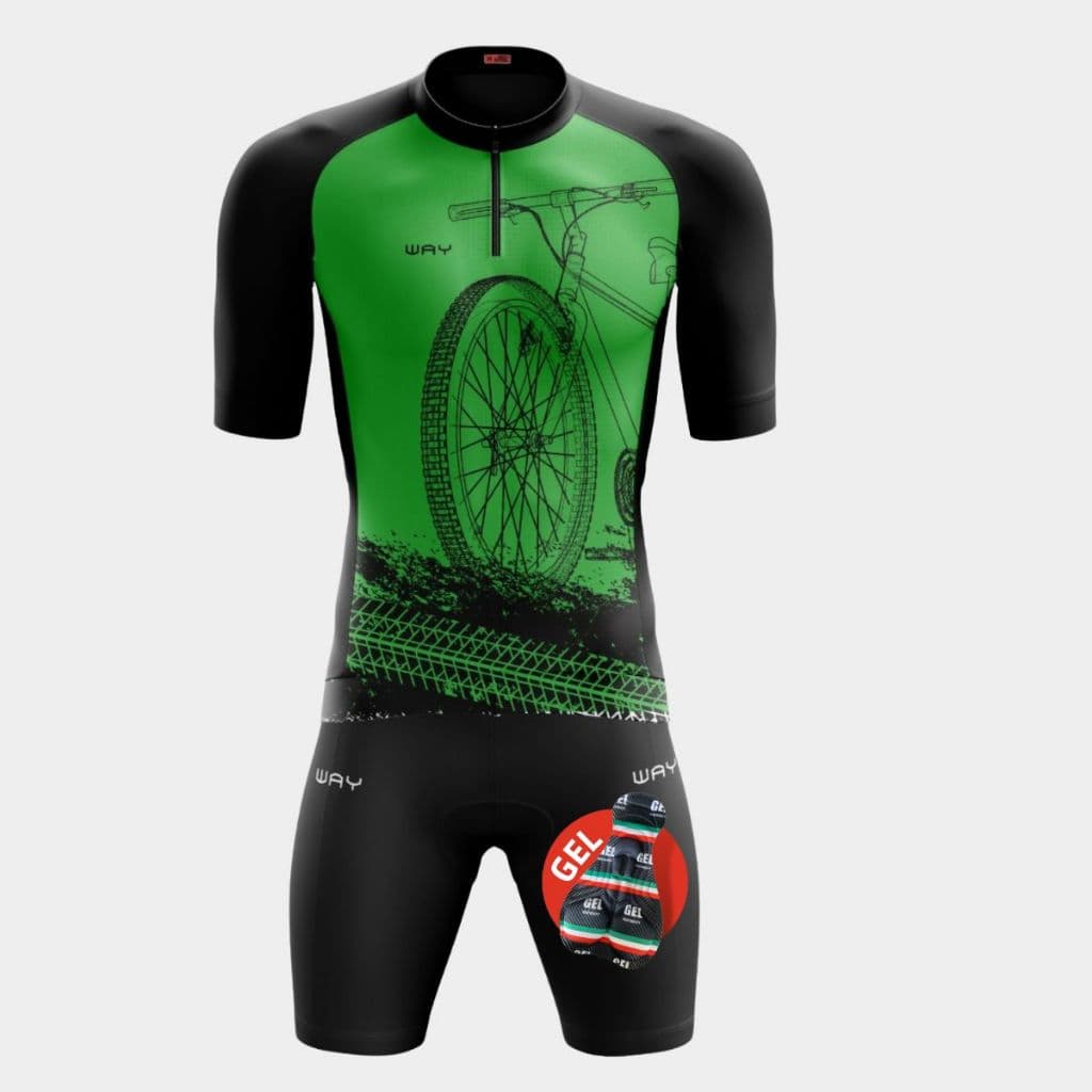 Conjunto De Ciclismo Masculino Way Camisa E Bermuda Com Forro Em Gel Alta Densidade