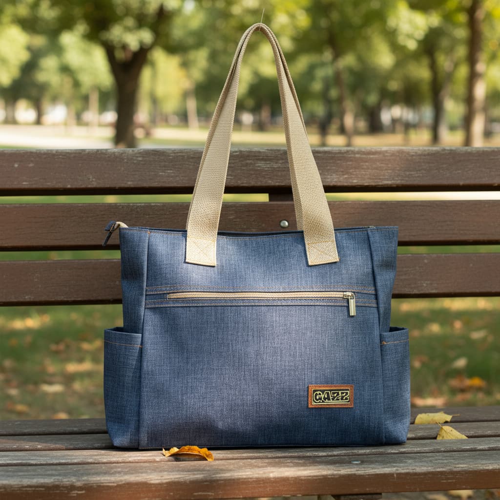 Bolsa Feminina de Ombro Dia a Dia Grande Resistente Com Bolso Lateral Trabalho Faculdade