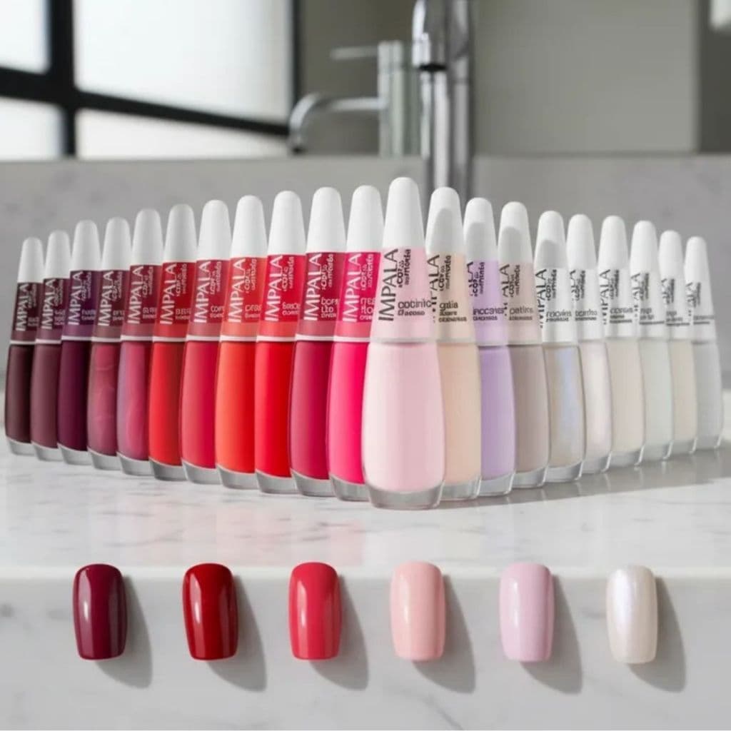 IMPALA - KIT 20 ESMALTES UNHA CORES VARIADAS ATACADO FRANCESINHA