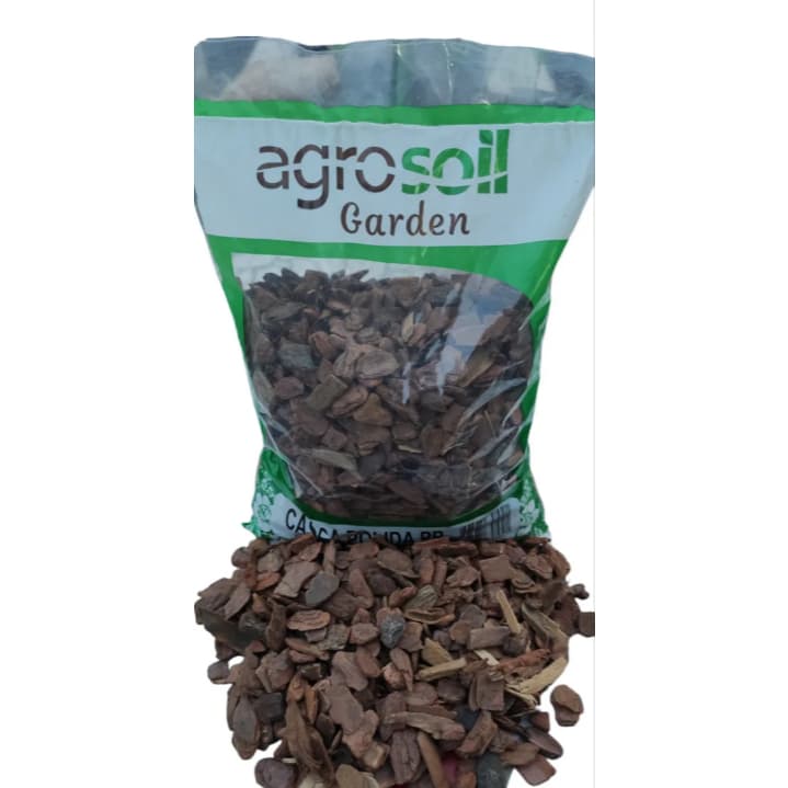 Casca De Pinus Polida Agrosoil Pacote c/ 3 Litros Substrato Para Orquídeas