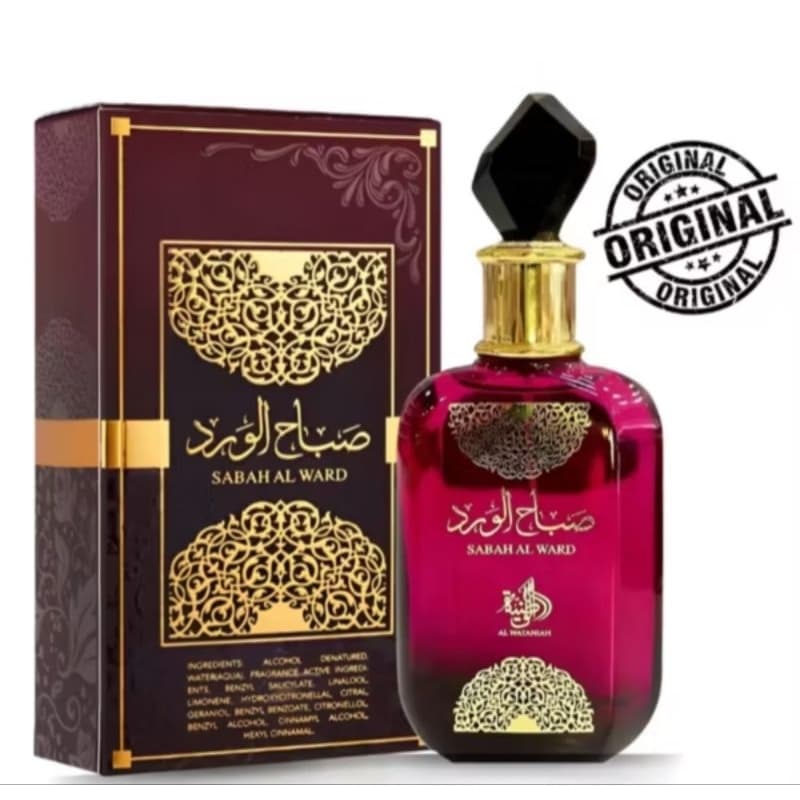 Perfume Árabe Sabah Al Ward Al Wataniah 100ml Lacrado