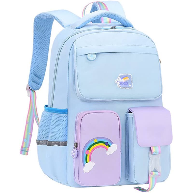 Bolsa de ombro para viagem diária material escolar para meninos e meninas bolsas multi-externas resistente à água