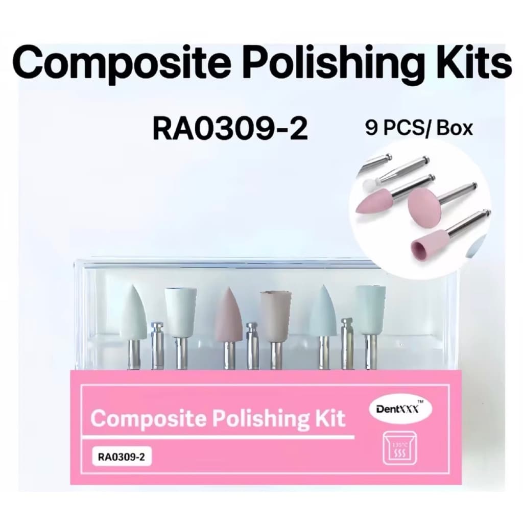￼9 Pçs/set Kit De Polimento Composto Para De Baixa Velocidade RA0309 Polidor De Borracha De Silicone
