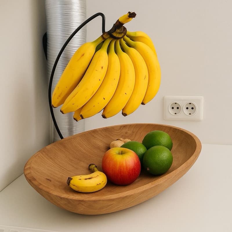 Suporte de Banana Organizador Frutas Aramado Decorativo Mesa Cozinha Moderna Promoção