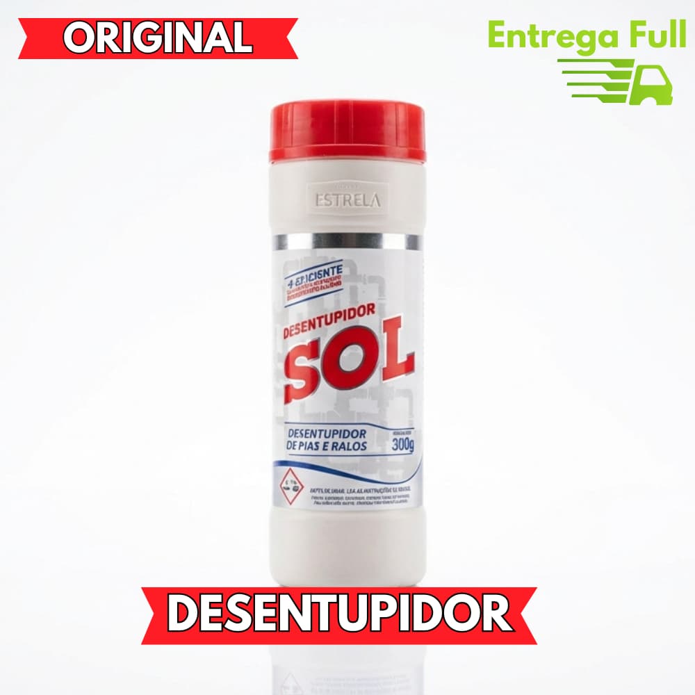 Desentupidor De Pia e Ralos SOL | Ação Rápida | Limpa Caixa De Gordura