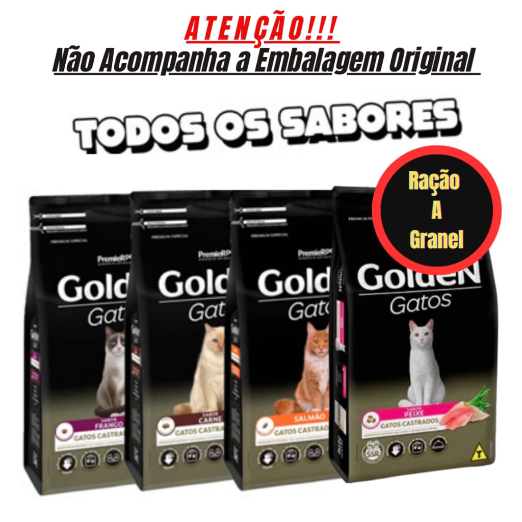 Ração Para Gato Castrado Premier Pet GoldeN 3Kg - Ração Gato Castrados