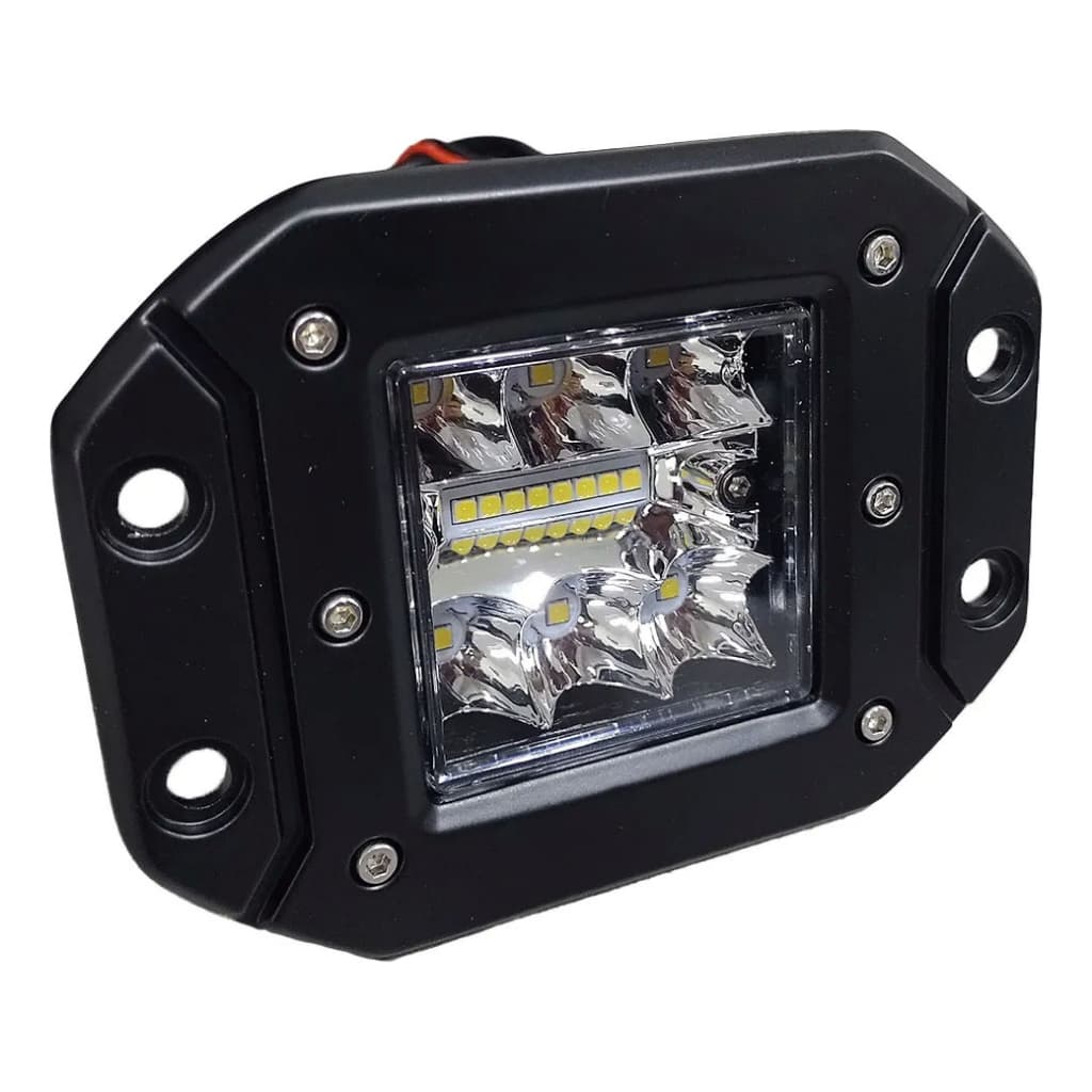 Farol 48Watts Embutir Luz Forte Maquina Agricola 4x4 Caminhonete Carro - Unidade