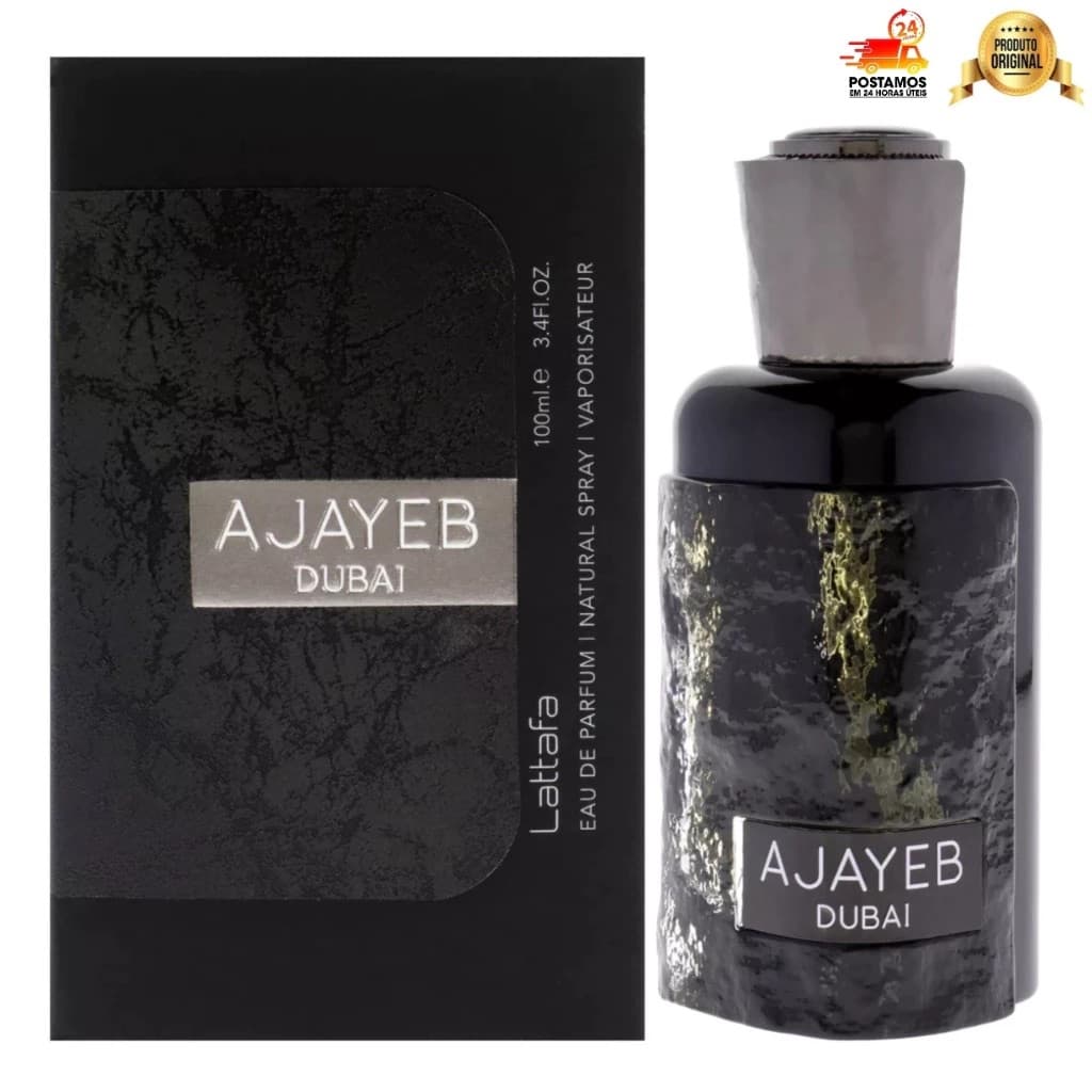 Perfume Árabe Unisex Ajayeb Dubai Lattafa Eau de Parfum 100ML Original