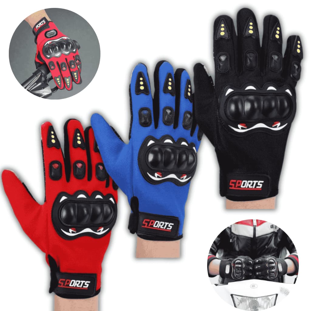 Par de Luvas Motoqueiro Motociclista Impermeável Proteção Antiderrapante Touch Screen