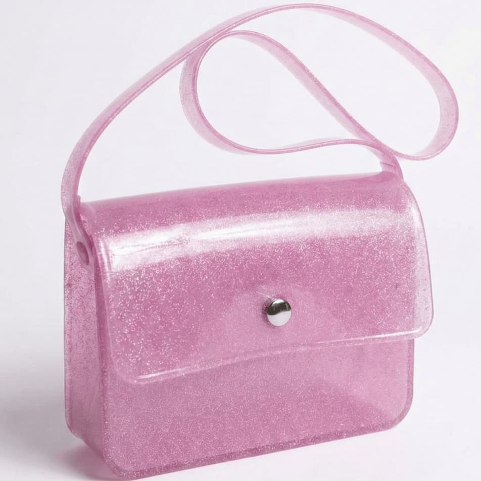 Bolsa Menina Bag Jelly Glitter Transversal e Ombro Blogueira Festa