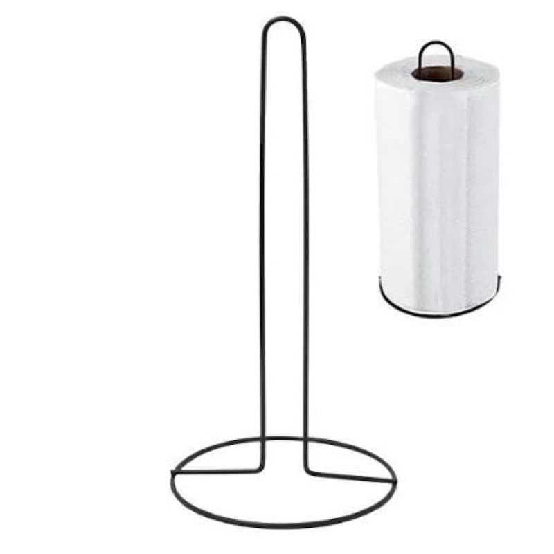 Suporte Vertical de Mesa para Papel Toalha - Cozinha Porta Guardanapos e Utensílios