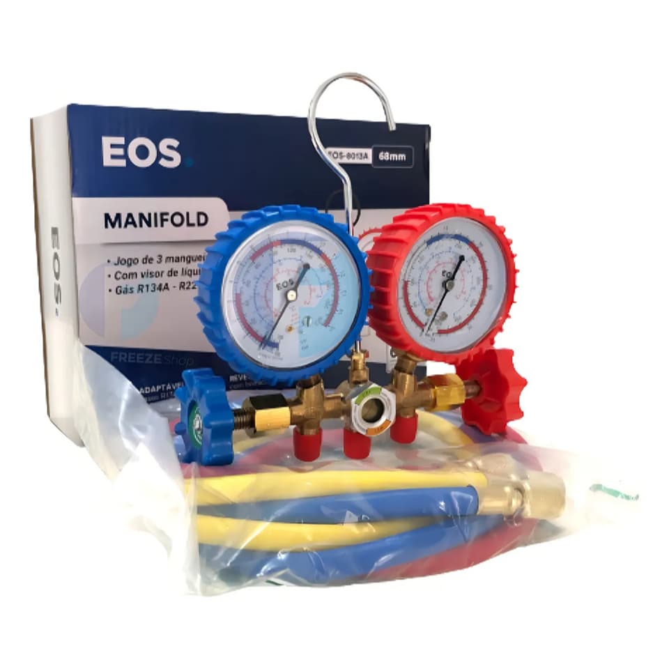 Manifold R410a EOS profissional gás Ar Condicionado Inverter