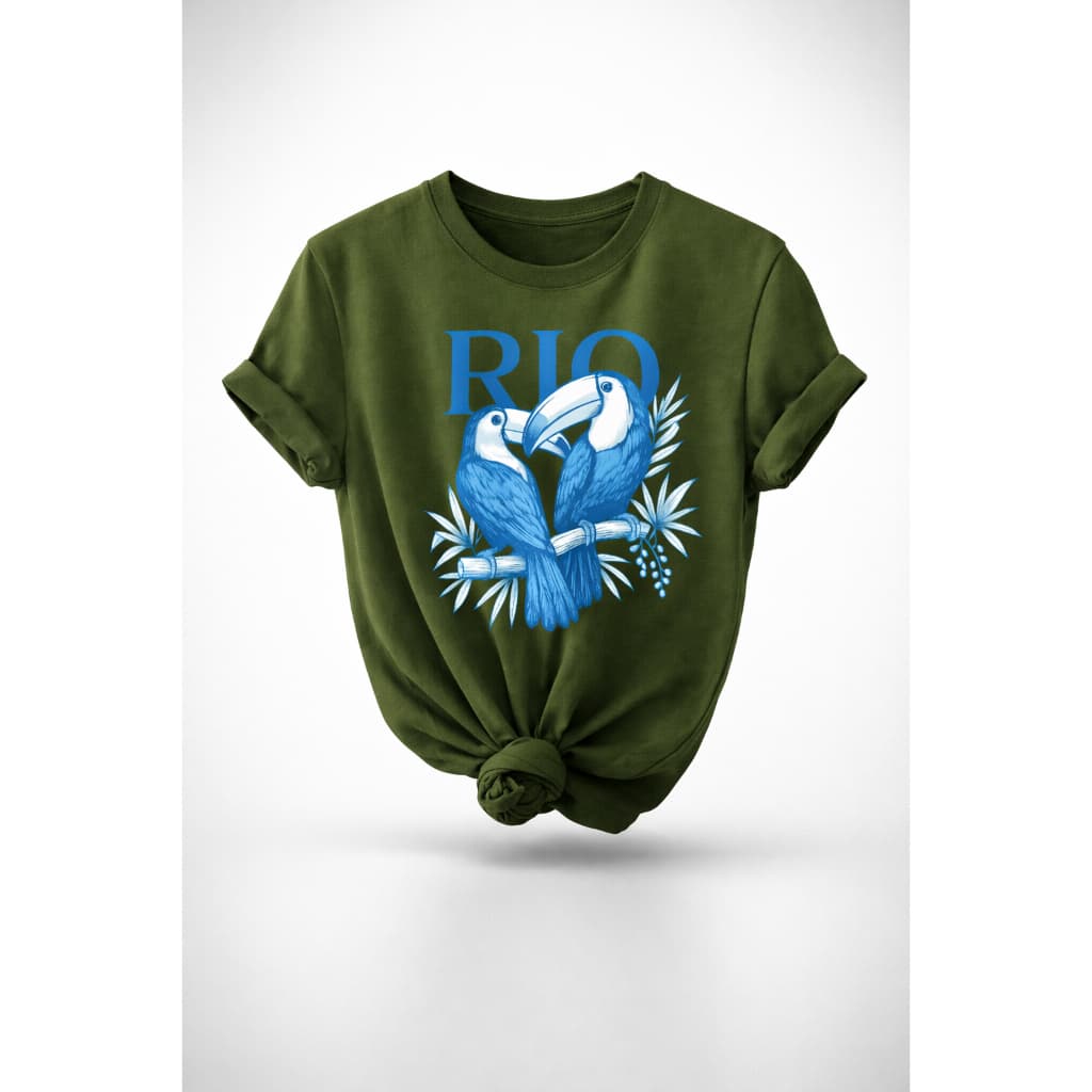 Camiseta T-shirt Feminina Algodão100% Tropical Brasil Amazônia Envio Rápido
