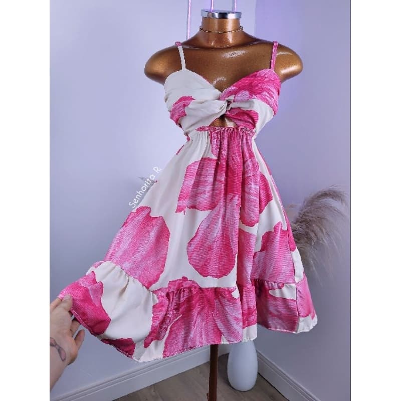 LANÇAMENTO vestido Estampa Alta Tendência Estampado soltinho Paty nordestina delicado Moda feminina