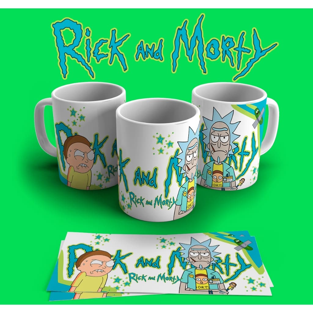 Caneca Rick and Morty Desenho