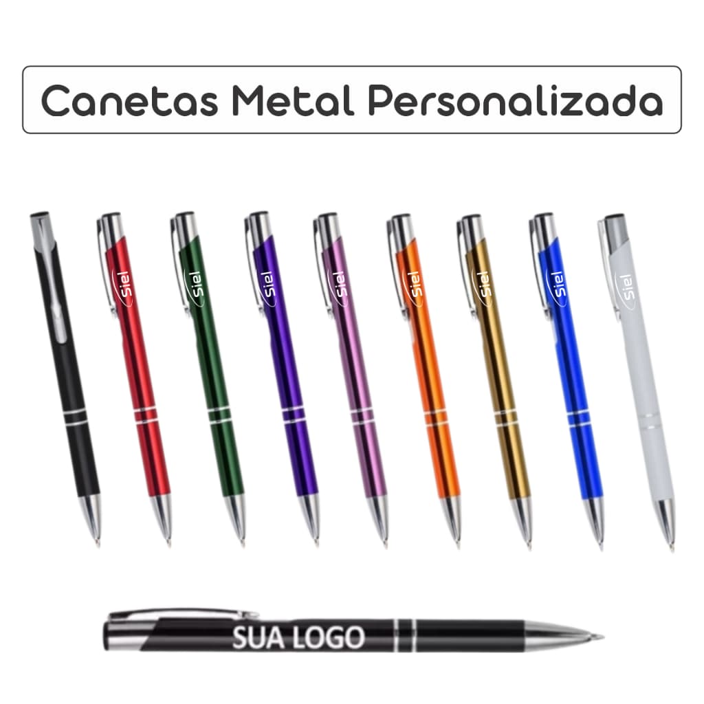 Caneta Metal 5 unid personalizada laser nome profissão presente formatura festas eventos aniversario