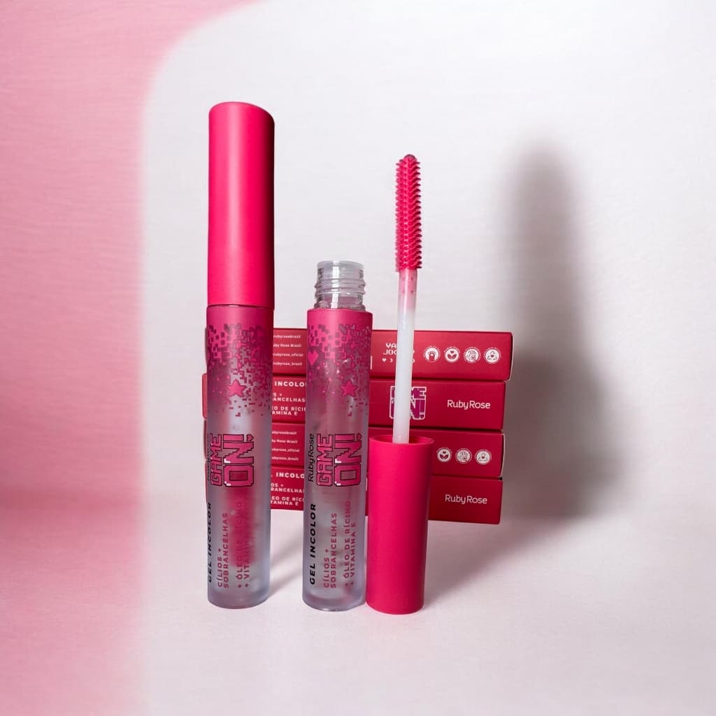 Gel Incolor Cílios e Sobrancelhas Ruby Rose com Fórmula Vegana