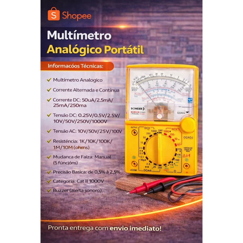 Multímetro Analógico Portátil