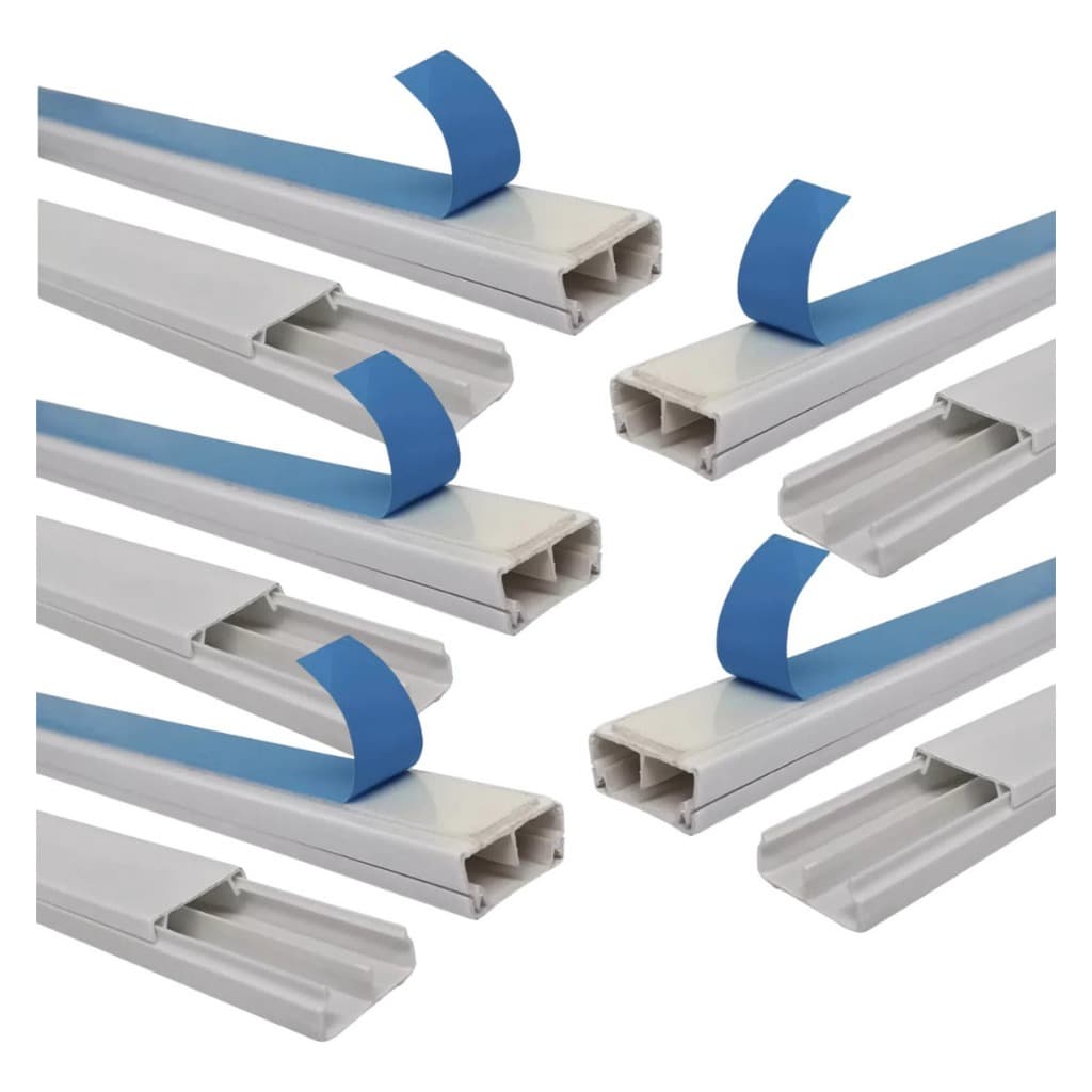 15 Metros Canaleta Sistema X Com Fita Adesiva 20x10x1000mm