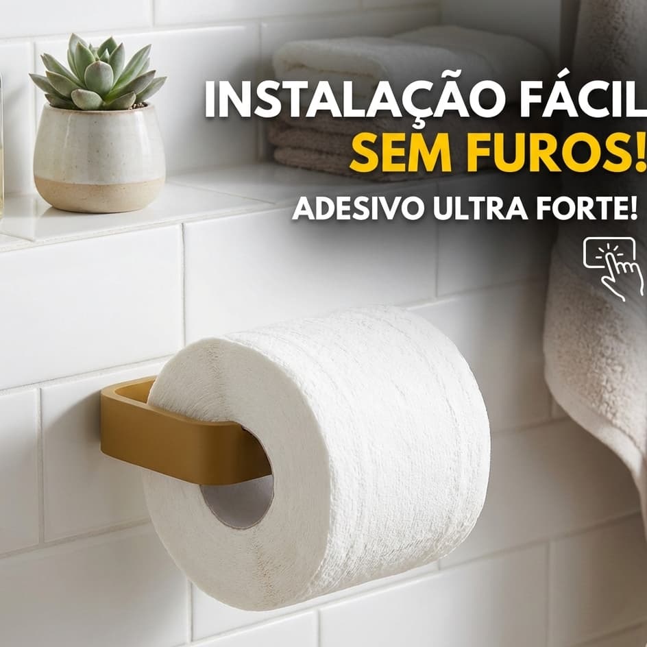 Suporte para Papel Higiênico | Organização Banheiro