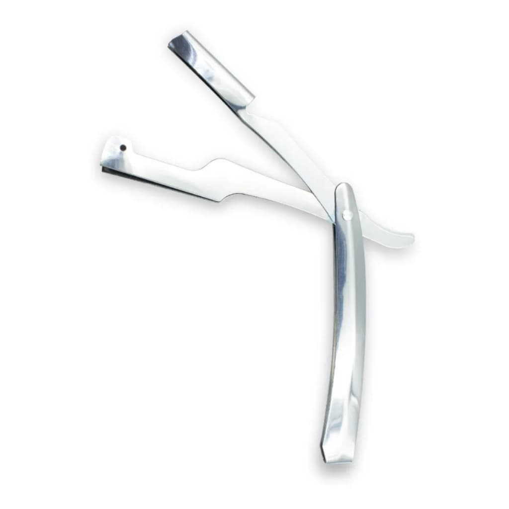 Navalhete Barbeiro Cabo de Aço Inox Barbear Profissional