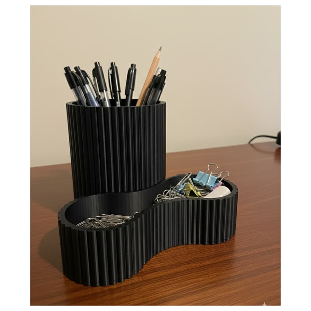 Porta Canetas Lápis Clipes Organizador De Mesa Escritório