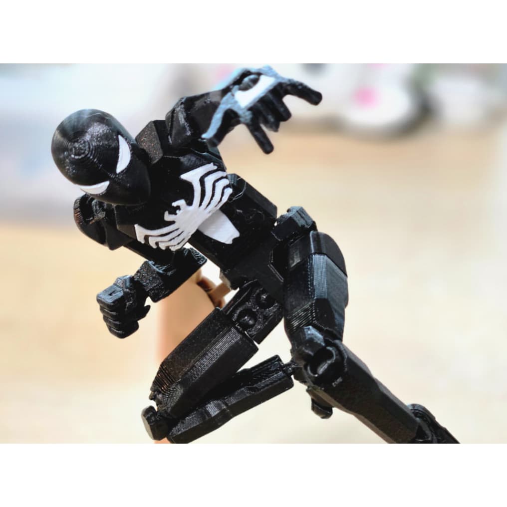 Boneco Dummy 13 Articulado Homem Aranha Preto Brinquedo Entregue Montado - Impressão 3D