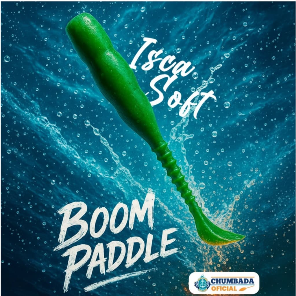 Shad Boom Paddle Chumbada Oficial Isca Soft Artificial Pescaria Tucunaré Robalo Dourado Traíra