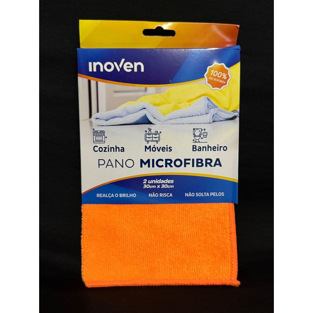 Pano Microfibra Multiuso 30 Cm X 30 Cm Inoven
