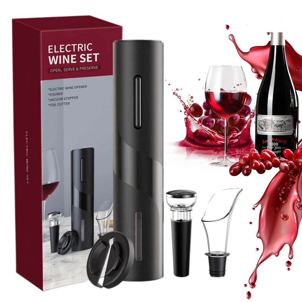 Abridor de Vinho Elétrico Automático – Saca-Rolhas Moderno para Casa