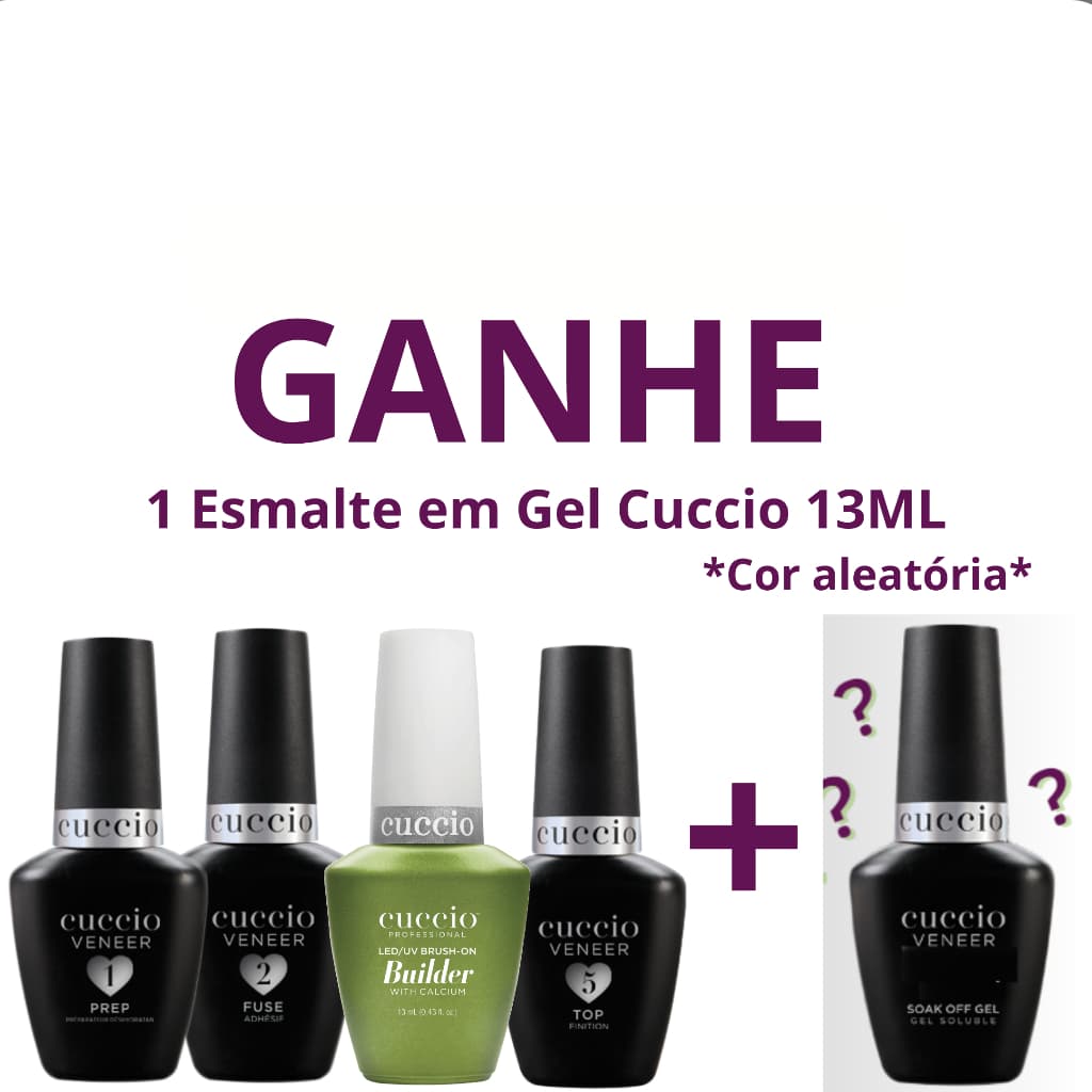 Kit Blindagem Cuccio Com Base Calcium 13ml + BRINDE