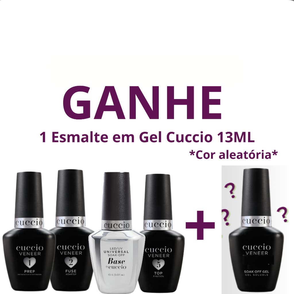 Kit Blindagem Cuccio Com Base Universal (PRATA) 13ml + BRINDE
