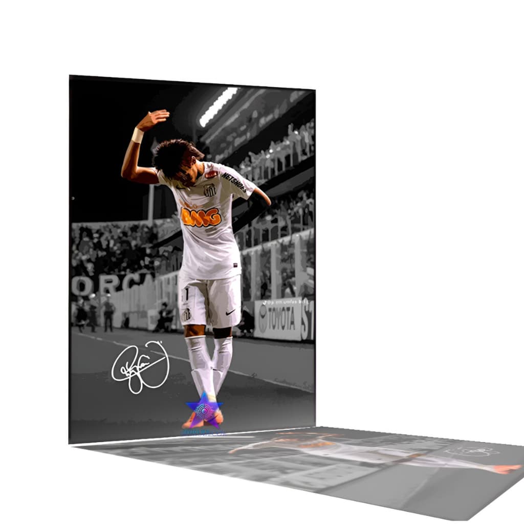 Quadro Decorativo Neymar Jr Jogador Futebol Arte Moderna Sala Quarto
