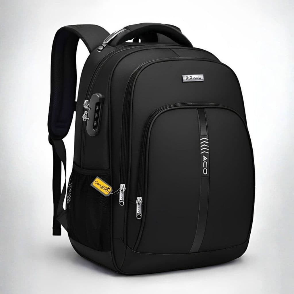 Mochila Bolsa Masculina Feminina Semi Impermeável Reforçada Antifurto Cadeado Resistente Escolar Trabalho Faculdade