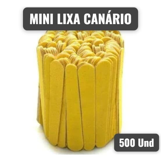 Mini Lixa Canário (8 cm) para Unhas